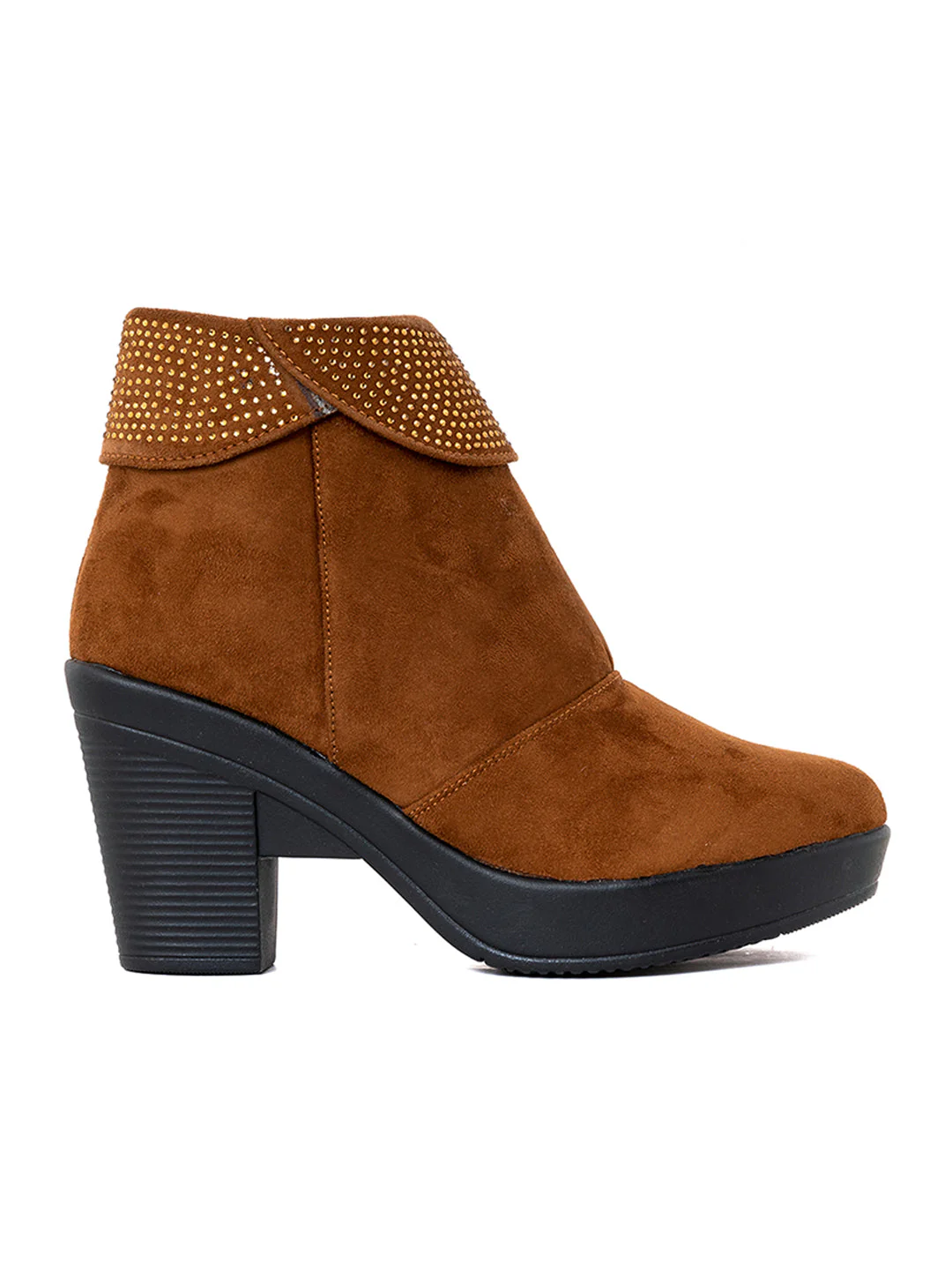 Khadim Cleo Block Heel Cuff Boots for Women - Image 3