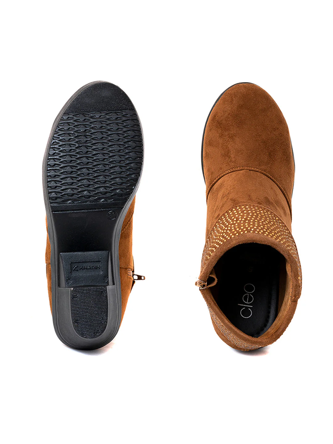 Khadim Cleo Block Heel Cuff Boots for Women - Image 4