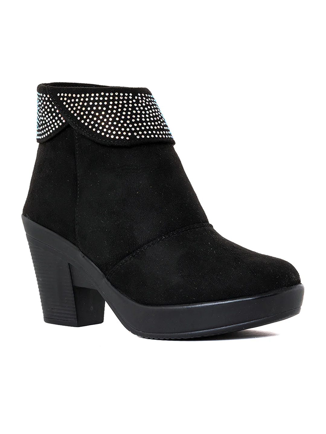 Khadim Cleo Block Heel Cuff Boots for Women - Image 6