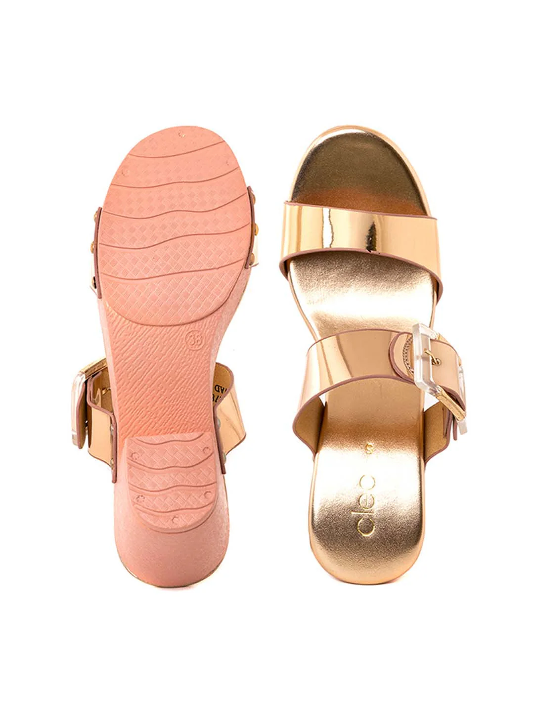 Khadim Cleo High Heel Block Mule Slip On Sandal for Women - Image 9