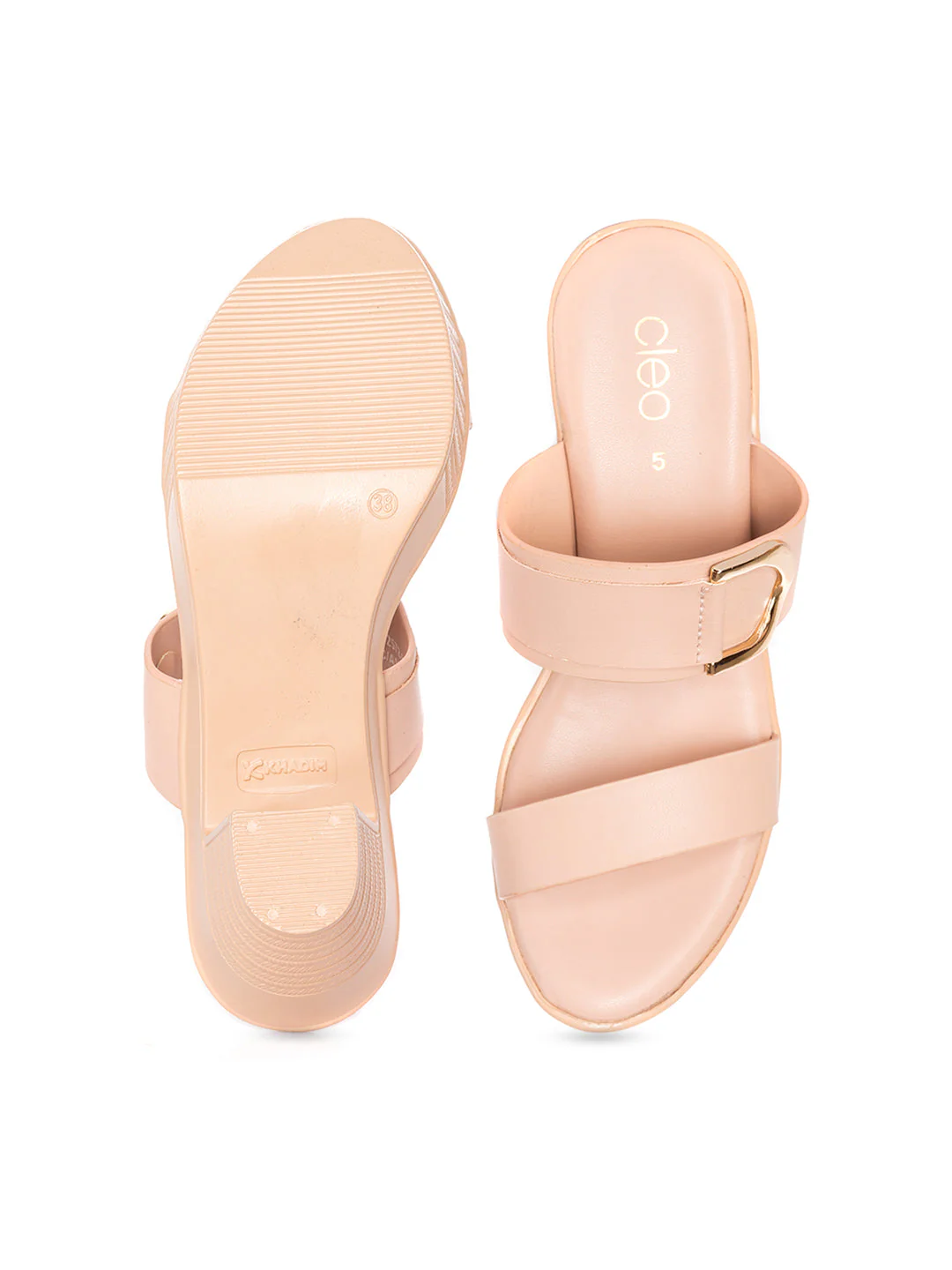 KHADIM Cleo High Heel Block Mule Slip On Sandal for Women - Image 13