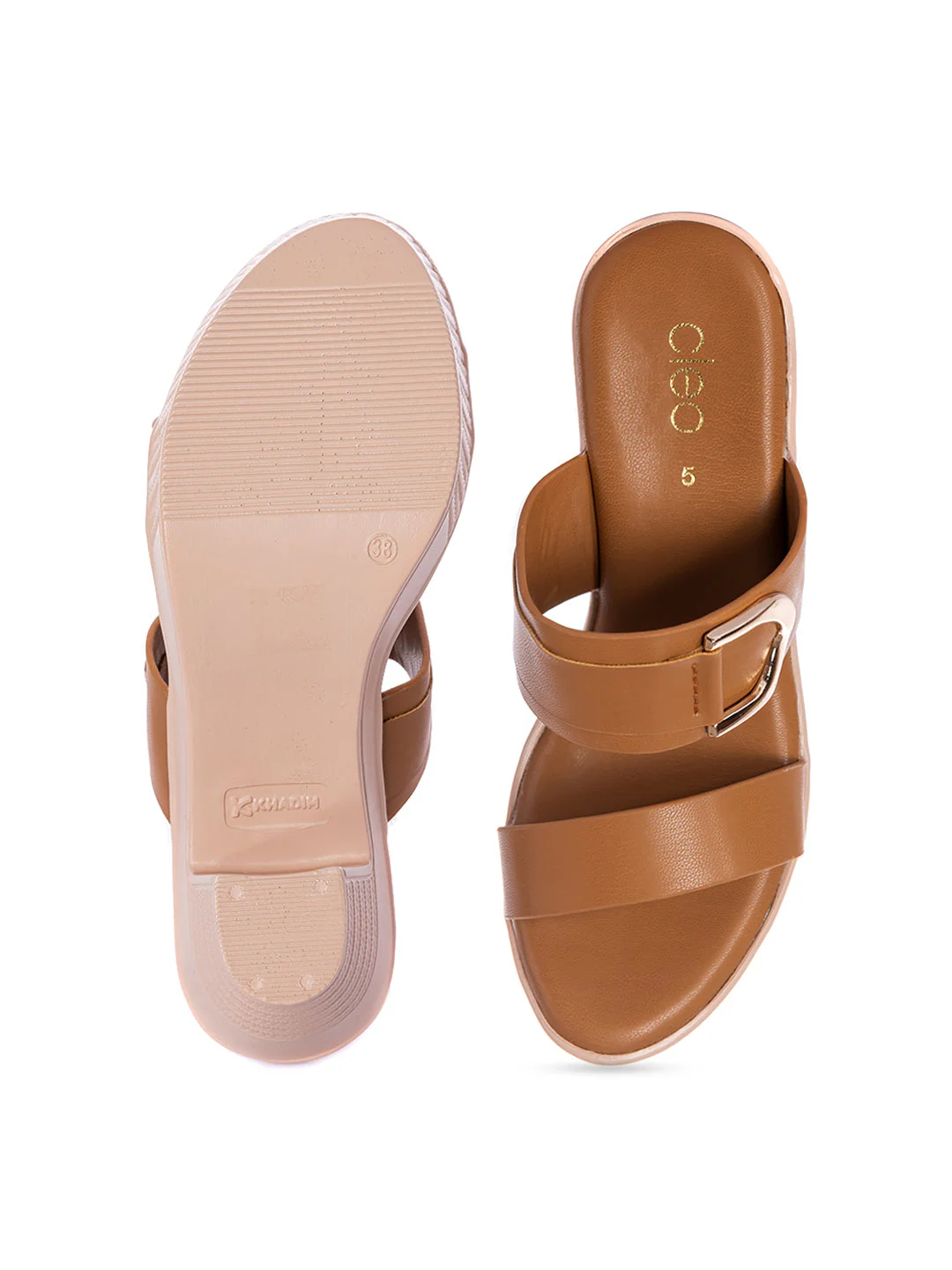 KHADIM Cleo High Heel Block Mule Slip On Sandal for Women - Image 6