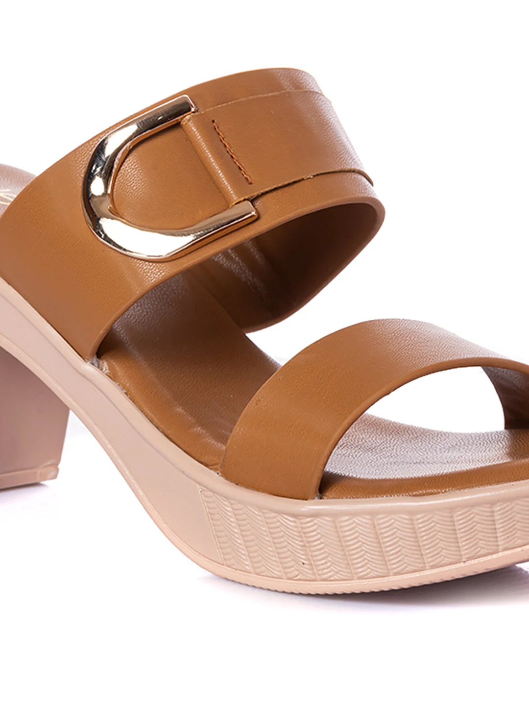 KHADIM Cleo High Heel Block Mule Slip On Sandal for Women - Image 7