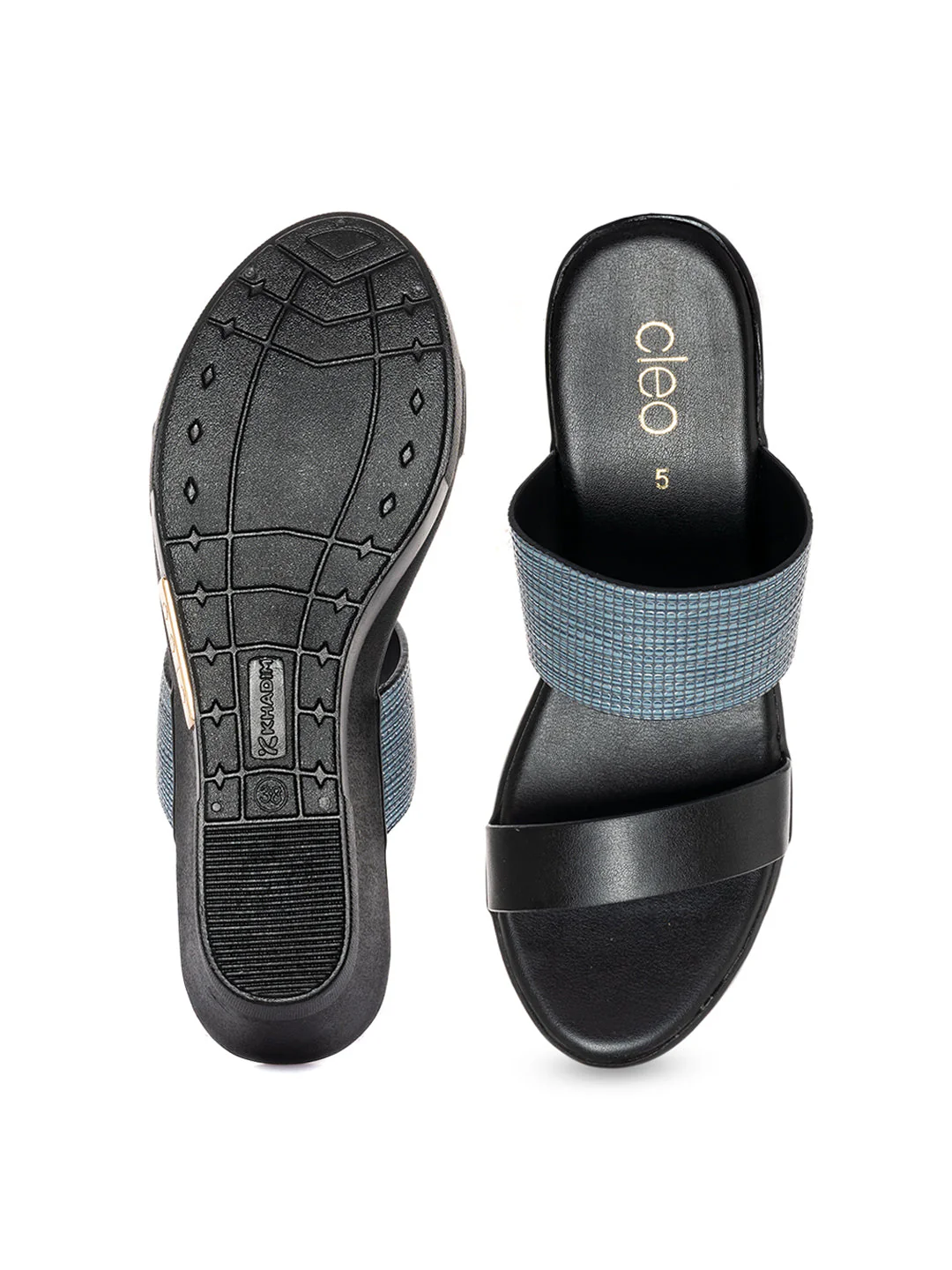 Khadim Cleo High Heel Wedge Mule Slip On Sandal for Women - Image 5