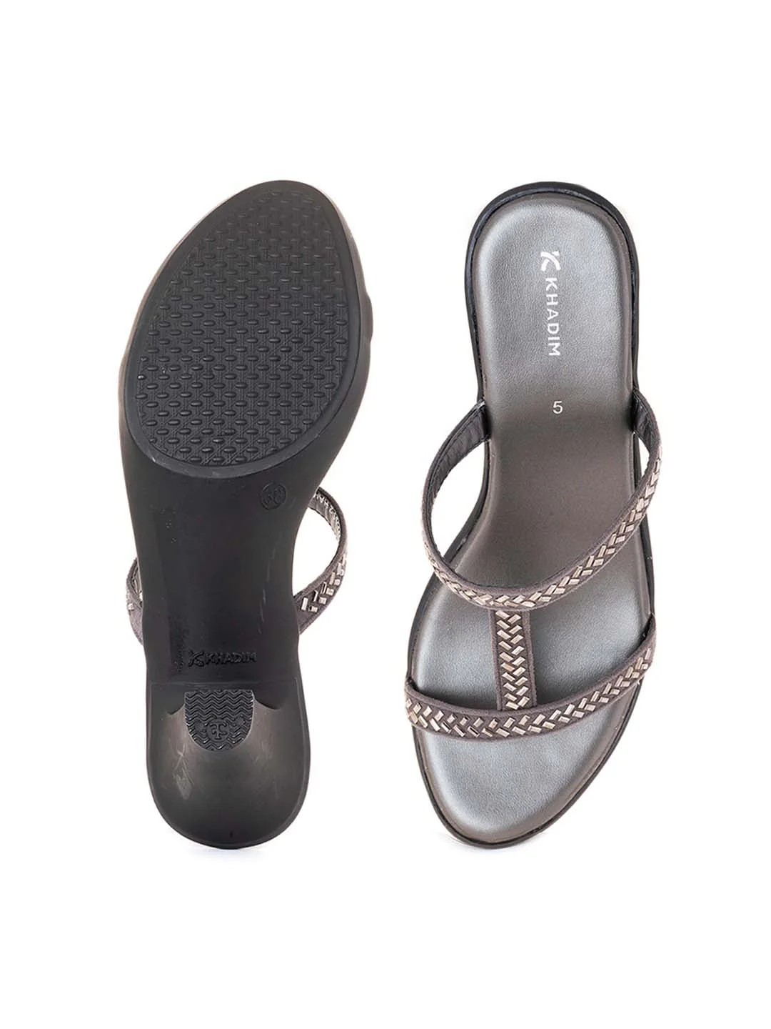 Khadim Cone Heel Slip On Sandal for Women - Image 4