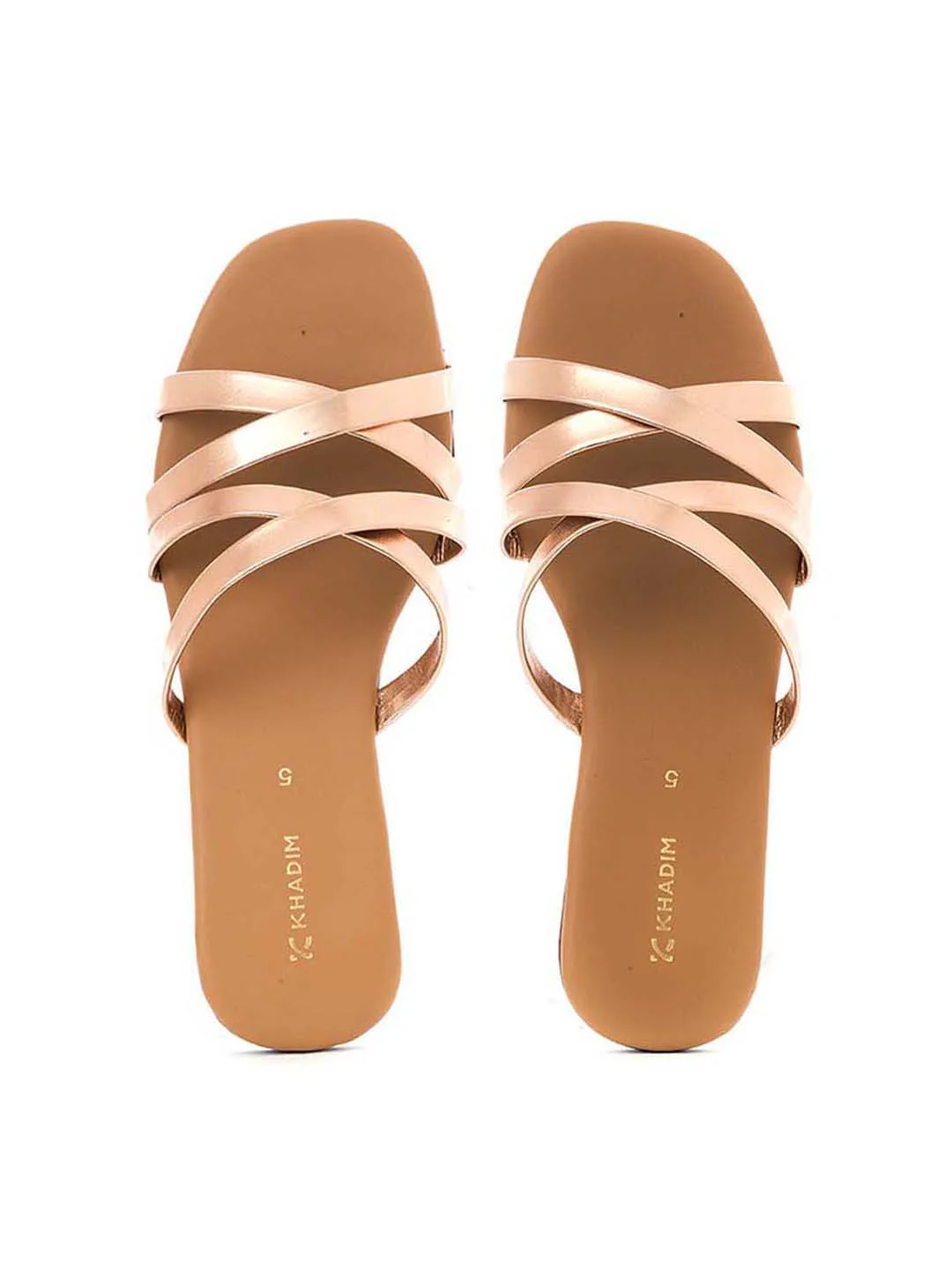 Khadim Flat Slip On Strappy Sandal for Women - Image 8