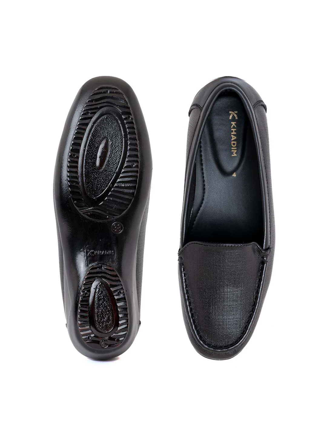 Khadim Leather Wedge Heel Loafers Casual Shoe for Women - Image 4