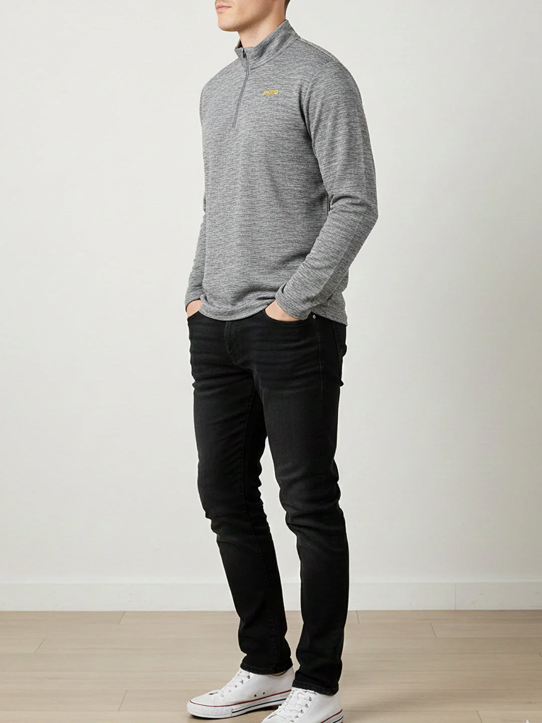 KHADIM Pro Full Sleeves High Neck T-Shirt for Men - Image 3