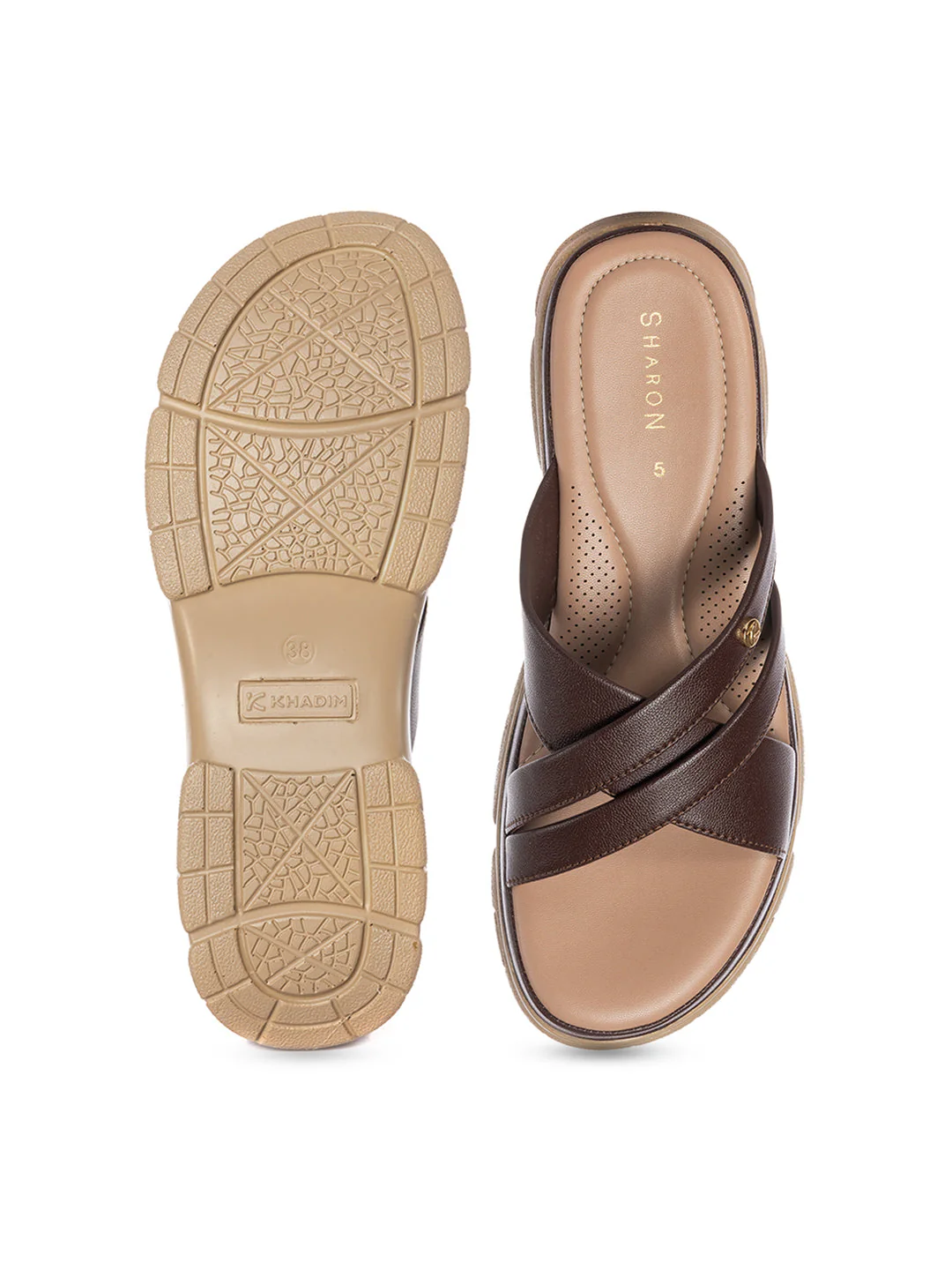 KHADIM Sharon Platform Heel Mule Slip On Sandal for Women - Image 6