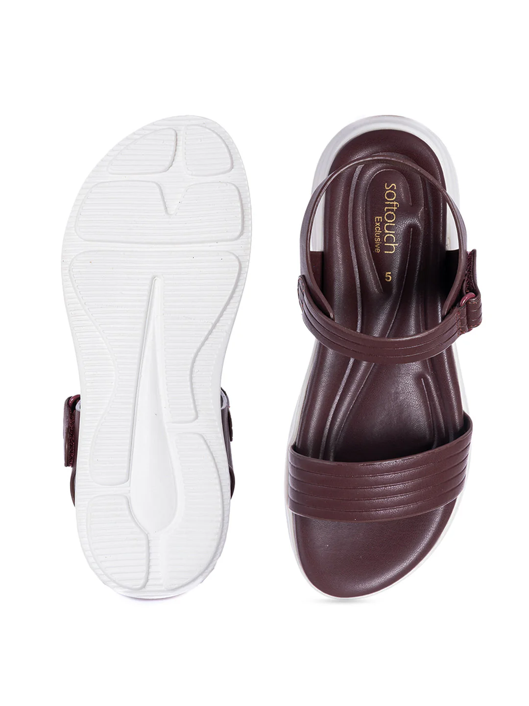 KHADIM Softouch Flat Platforms Slingback Sandal for Women - Image 13