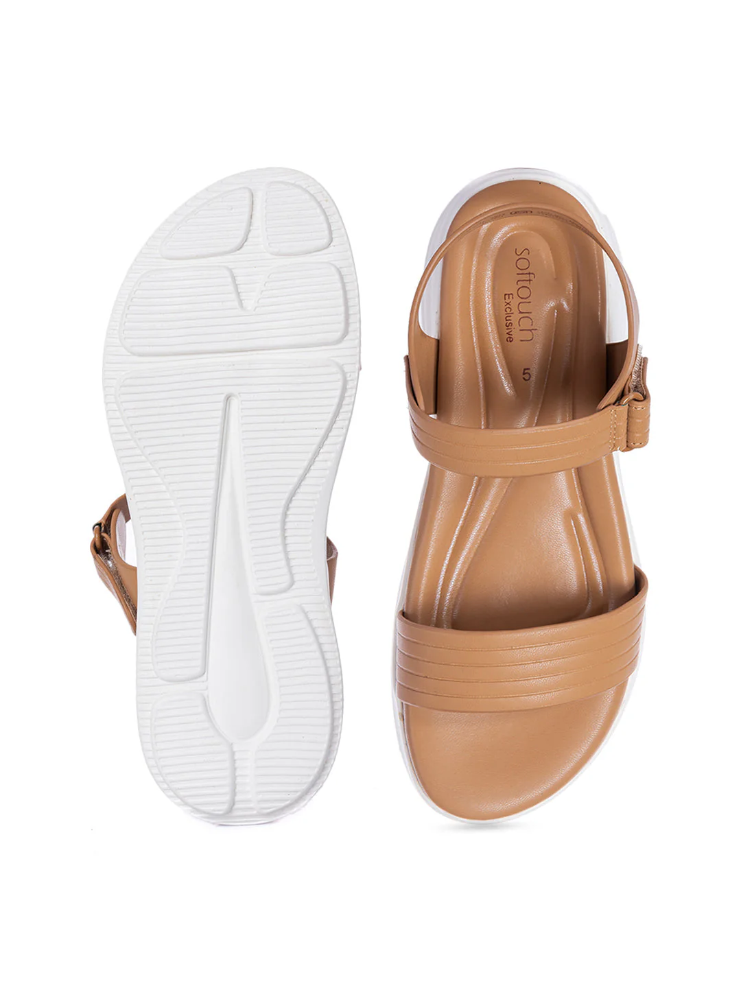 KHADIM Softouch Flat Platforms Slingback Sandal for Women - Image 6