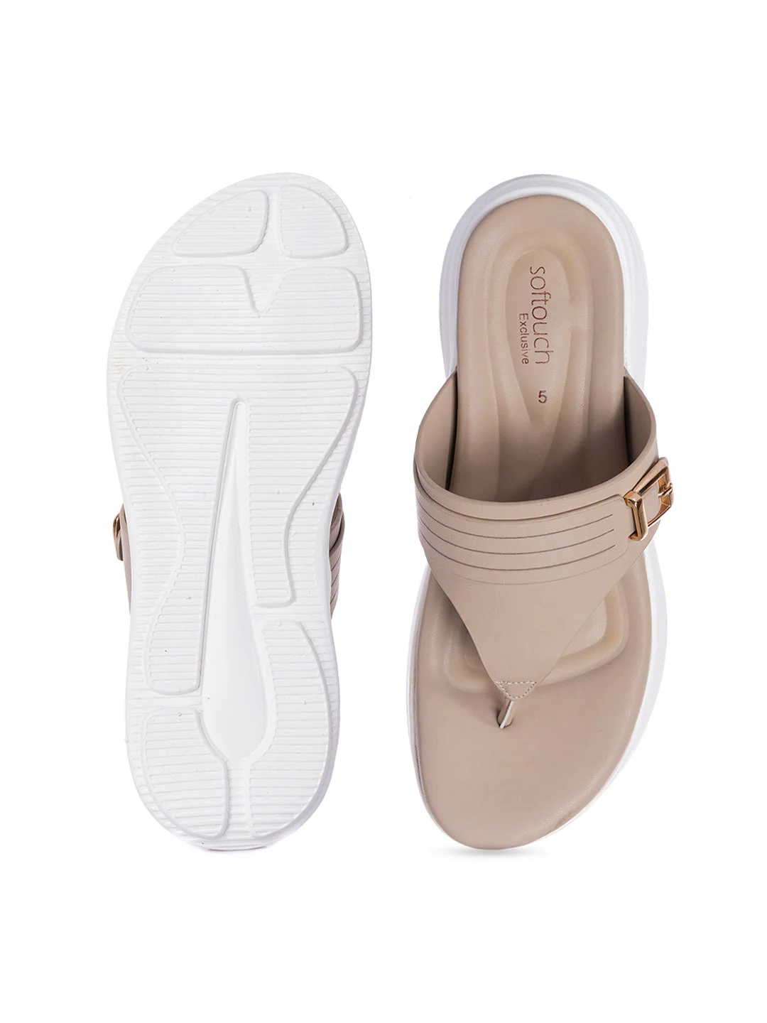 KHADIM Softouch Flat Platforms Slip On Sandal for Women - Image 13