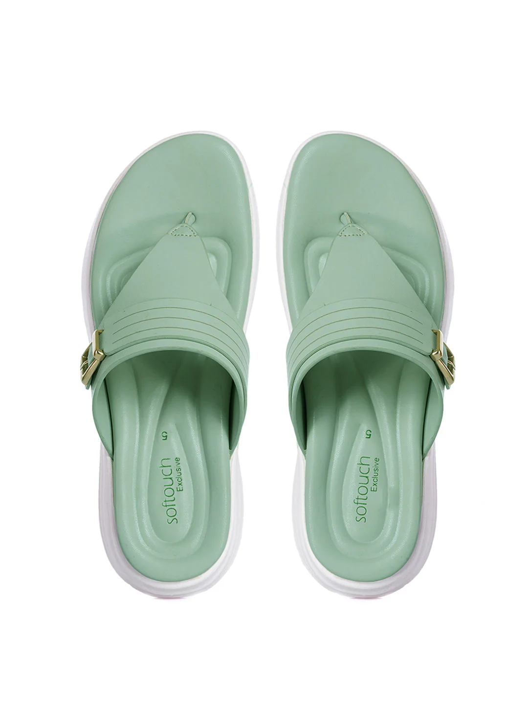 KHADIM Softouch Flat Platforms Slip On Sandal for Women - Image 3