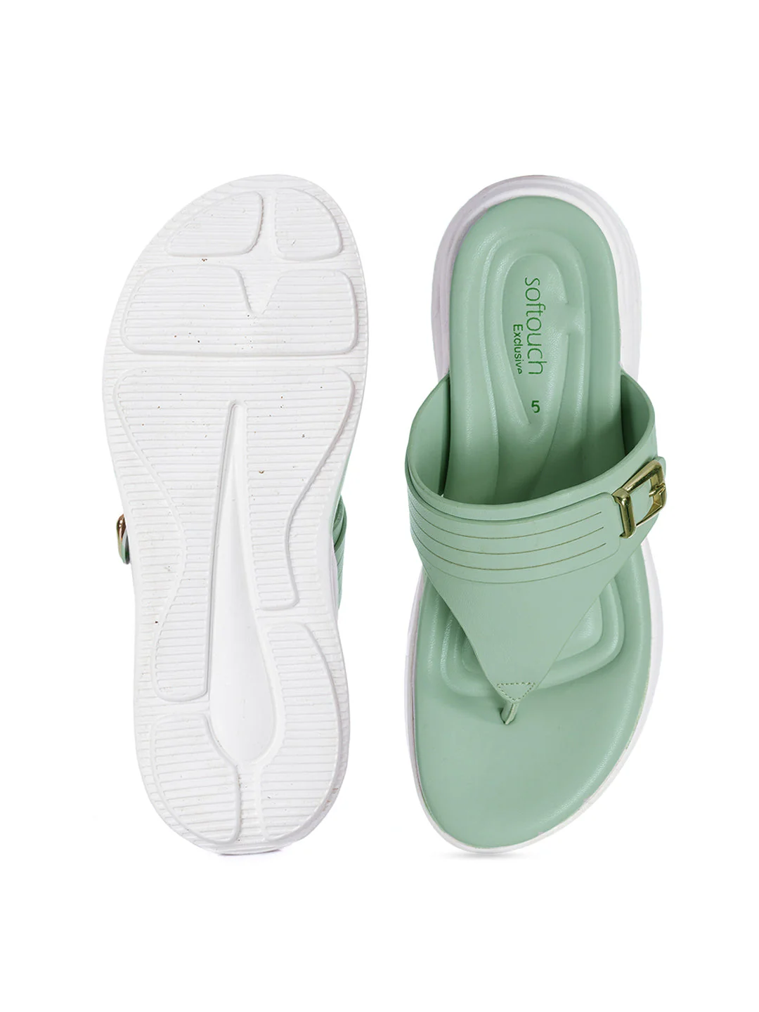 KHADIM Softouch Flat Platforms Slip On Sandal for Women - Image 6