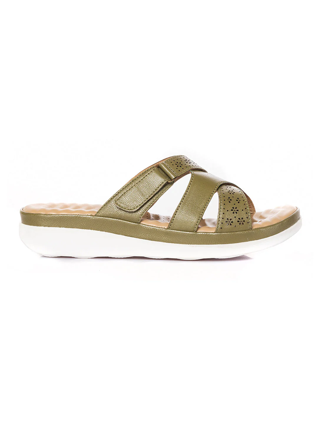 KHADIM Softouch Leather Platform Heel Slip On Sandal for Women - Image 11