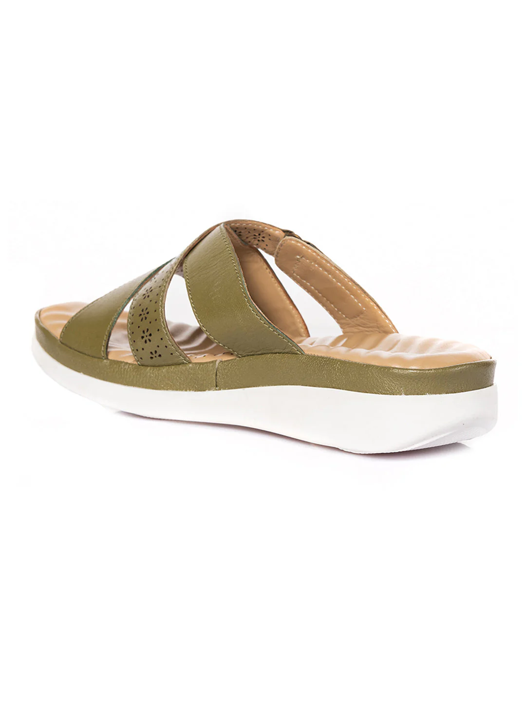 KHADIM Softouch Leather Platform Heel Slip On Sandal for Women - Image 12