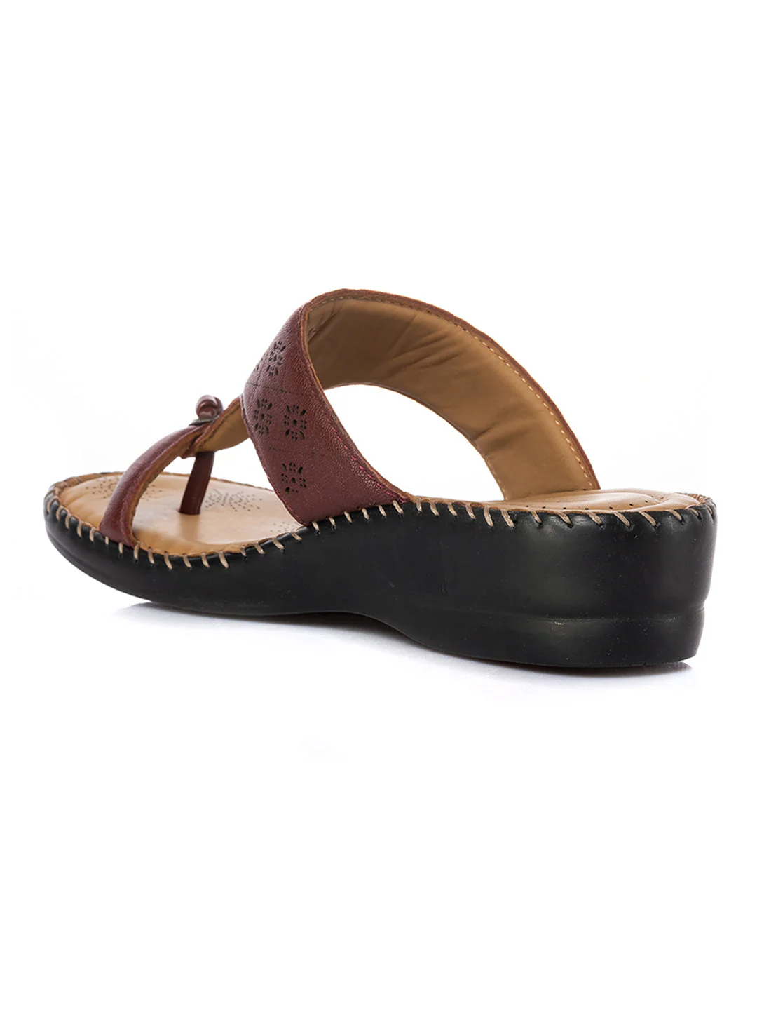 KHADIM Softouch Leather Wedge Heel Slip On Sandal for Women - Image 5