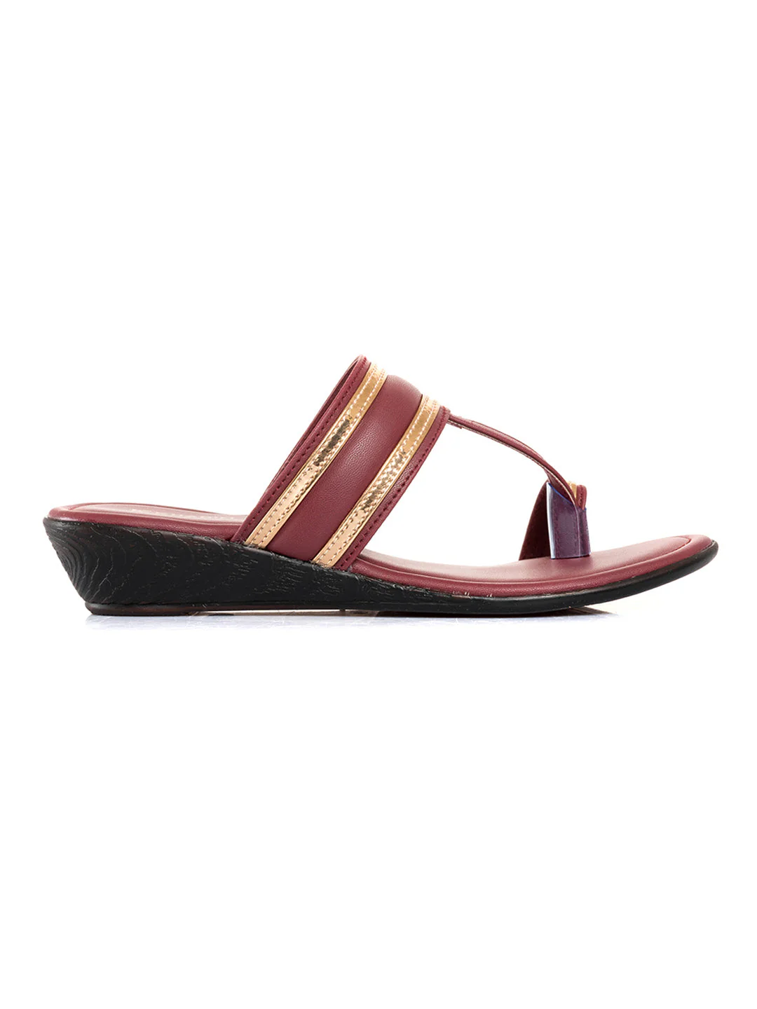 Khadim Wedge Heel Kolhapuri Slip On Sandal for Women - Image 10