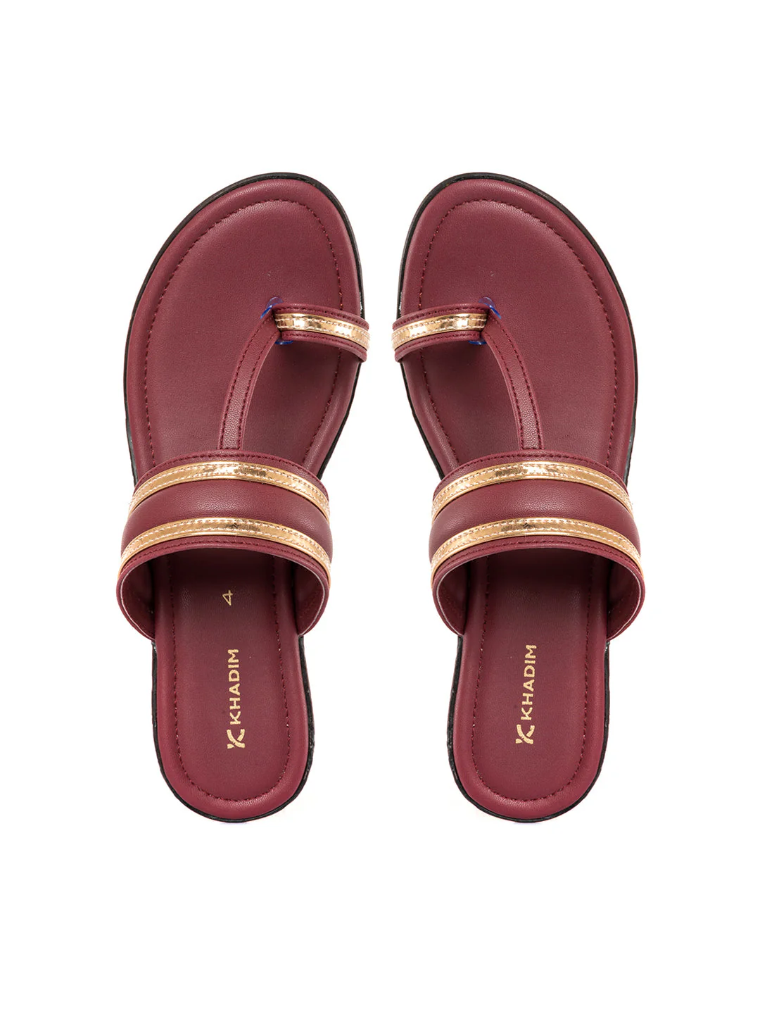 Khadim Wedge Heel Kolhapuri Slip On Sandal for Women - Image 8