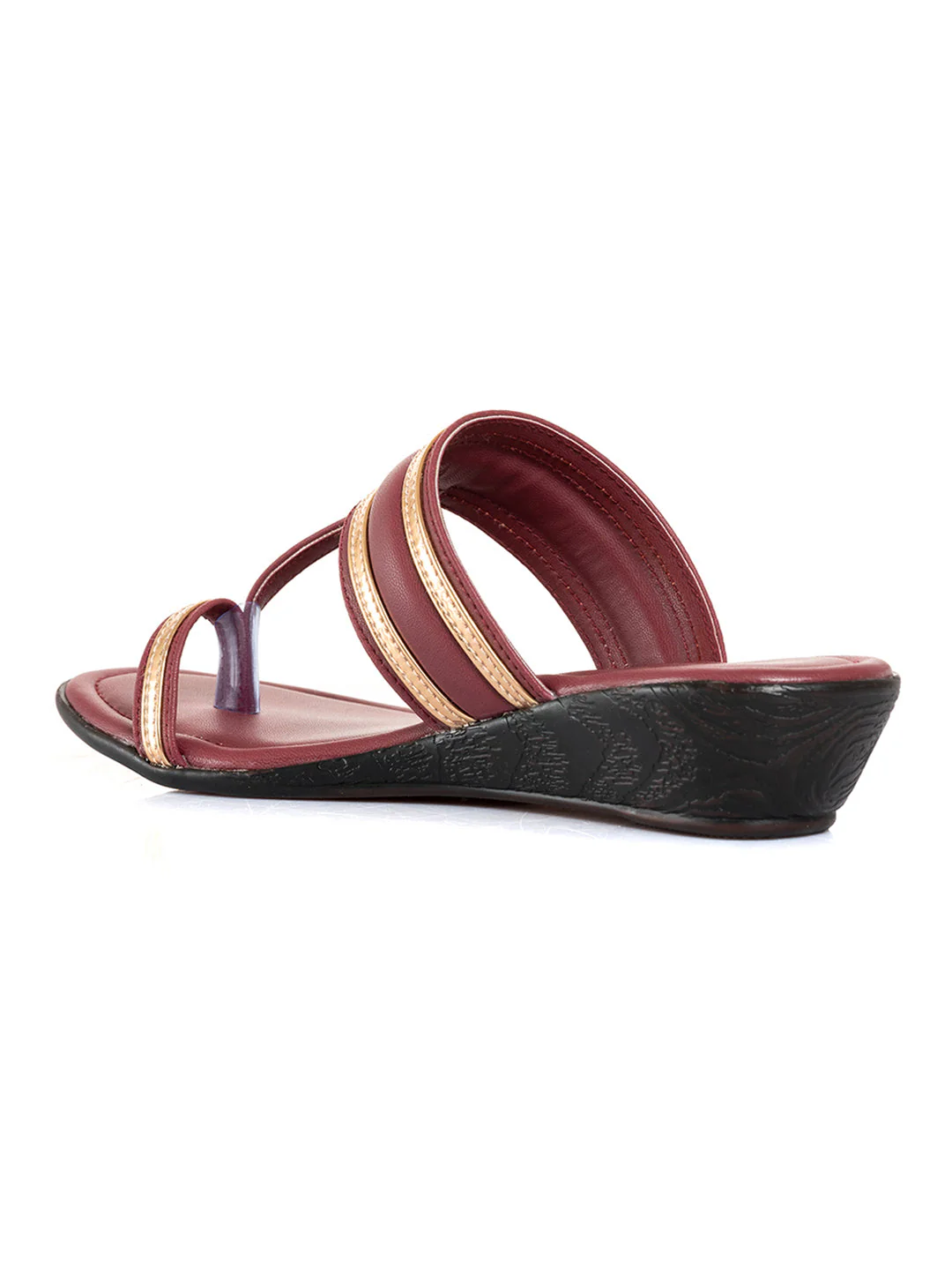 Khadim Wedge Heel Kolhapuri Slip On Sandal for Women - Image 9